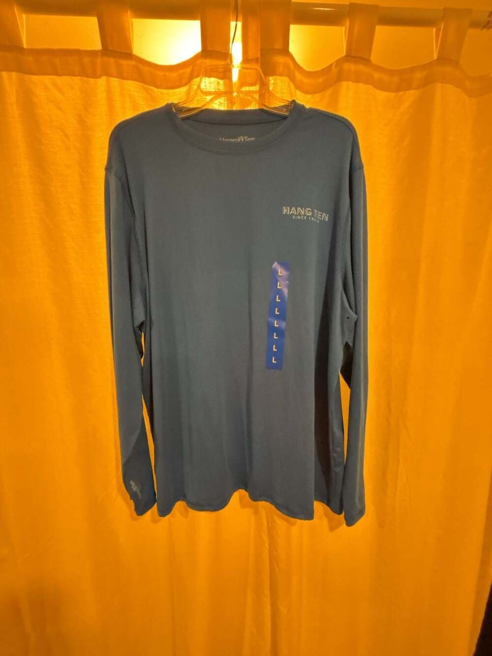 Hang Ten Men's Long Sleeve UPF 50+ Sun Protection Performance Tee
